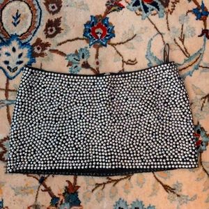 Studded micro mini skirt xxs